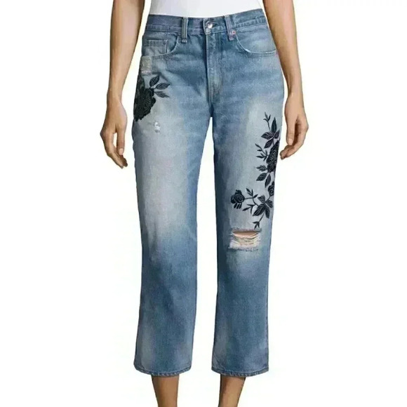 NWT Rag & Bone Marilyn Embroidered Ramona Jeans - Picture 2 of 11